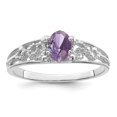 thumbnail image 2 of 14k White Gold Ring Family & Mothers Womens 1 Genuine Stone, 2 of 6