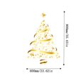 thumbnail image 3 of Golden Christmas Tree Window Clings Stickers for Glass Large Gold Xmas Tree Window Stickers Large DIY Static Wall Window Door Mural Showcase Decal Sticker - 23.6x35.4 inches, 3 of 6