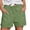 A Green, variant on Women Shorts Casual High Waist Sports Loose Shorts for Women Straight Leg Casual Fashion Pants Drawstring Summer Bottoms Red XXL