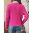 thumbnail image 4 of Coglid Textured Knit Cardigans for Womens with Button-Down Front Classic Design Fall Winter Sweaters for Womens Solid Color Cardignas for Ladies, 4 of 6