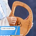 thumbnail image 2 of OULII 8 Pcs of Hollow Rivets Lyre Harp Accessory Steel Tuning Performance for Musicians, 2 of 8