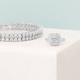 thumbnail image 3 of Rhodium Plated Ring with Square CZ, 3 of 3