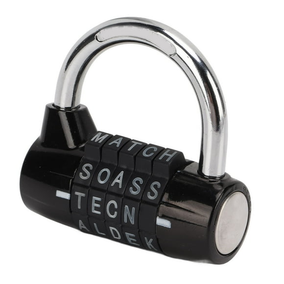 Combination Padlock,5 Letters Combination Lock Letter Code Lock Cabinet Padlock State-of-the-Art Design