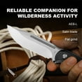 thumbnail image 4 of Kizer Fixed Blade Knife Ursa Major, AEB-L Steel Black G10 Handle Pocket Tactical Knives, 1082A1, 4 of 11