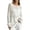 #01White, variant on Womens Sheer Open Knitted Pullover Solid Color Boat Neck Long Sleeve Relaxed Oversized Knit Sweater Lightweight Casual Layering Top Blue L