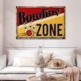 thumbnail image 2 of Elephant Stock Bowling Zone Wall Sign Wall Art - Horizontal Canvas Wall Art - Living Room Wall Decor - Wall Signs Canvas - Black And Orange Decor - 48" x 32", 2 of 8