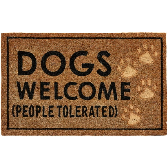 Dogs Welcome Door Mat Coir Doormat