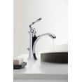 thumbnail image 4 of Kohler K-5403-P5 Iron Plains 20-3/4"L Cast Iron Drop-In Semi-Vessel Sink - Off White, 4 of 9