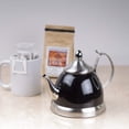 thumbnail image 2 of Creative Home 1.0 Qt. Nobili Stainless Steel Tea Kettle with Removable Infuser Basket, Quart/ 32 Ounce, Filter Black, 2 of 4