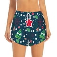 thumbnail image 2 of Goofa Christmas Printed Women 2 in 1 Running Shorts,Quick Dry Athletic Workout Shorts,High Waisted Athletic Shorts with Liner Pockets-Medium, 2 of 9