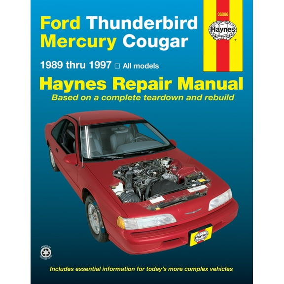 Ford Thunderbird & Mercury Cougar (1989-1997) Haynes Repair Manual ^