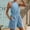 Light Blue, variant on Caywon Stylish Womens Casual Sleeveless High Waist Romper Shorts Flattering Fit for Summer Outings Comfortable Lightweight Fabric Versatile Light Blue 2XL