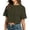 R38-GN1, variant on RMGVDSD Women's Cropped T Shirts Summer Short Sleeve Round Neck Crop Tops Casual Solid Color Basic Tees Streetwear Tshirts