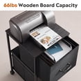 thumbnail image 6 of GALAXHERO 2 Drawer File Cabinet, Rolling Printer Stand Filing Cabinets for Home Office, Fabric Vertical File Cabinet Fits A4 or Letter Size, Black, 6 of 9