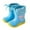A12-Light Blue, variant on Chelsea Waterproof Rubber Slip-On Round Toe Rain Boots,Lightweight For Toddler Boys And Girls,Outdoor,Farm,Park,Hiking Light Blue