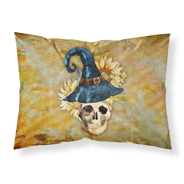""Caroline'S Treasures Funda De Almohada Con Calavera De Bruja Del Día De Los Muertos, Multicolor Estándar""