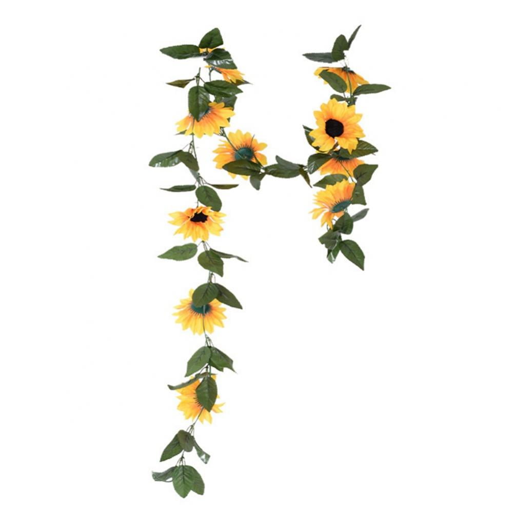Artificial Sunflower Garland Silk Sunflower Vine Artificial Flower with