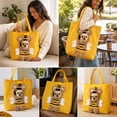 thumbnail image 6 of Paw Peek Bag Pet Carrier Tote Cat Dog Cartoon Canvas Shoulder Bag Colorful Animal Shapes Carrying Bag with Head-Out Design Adjustable Neck Small Dog Cat Carrier for Outdoor Use, C, 6 of 7