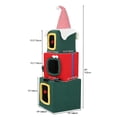 thumbnail image 3 of Cat House DWVO de 3 plantas para gatos grandes de interior, 60 cm de altura, color verde, 3 of 6
