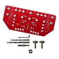 thumbnail image 3 of Plantilla para pasadores de estantes y plantillas para bisagras, 2 en 1, para perforaciones de metal, de aleación de aluminio rojo, plantilla para, 3 of 8