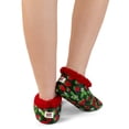 thumbnail image 6 of Women’s Fuzzy Slipper Socks with Grippers – Soft Microfiber Outer, Cozy Fleece Lined Indoor House Socks (Strawberry, S/m), 6 of 6