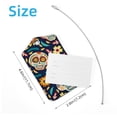 thumbnail image 4 of Square 2Pack PU Leather Skull Cruise Luggage Tag with Privacy Cover and Stainless Steel Ring - Suitable for Travel Handbags Backpacks Luggage Tags, 4 of 6