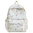 thumbnail image 3 of CoreLiving 16.5 Inch Laptop Backpack for Women, Preppy Bow Casual Daypack Rucksack with Aesthetic Design, Travel Hiking Bookbag for Work Commute, White, 3 of 6