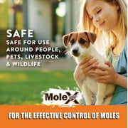 MoleX, Safely Eliminate All Species of Moles - 8oz Bag EcoClear Products 620204-6D