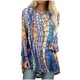 thumbnail image 1 of Blusa de manga larga con cuello redondo para mujer, informal, Sexy, a la moda, con estampado holgado Pompotops  FGAJ5687, 1 of 5