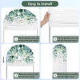 thumbnail image 5 of Eucalyptus Leaves Arch Backdrop Cover, Spandex Fitted Wedding Arch Cover, Green Botanical Summer Spring Leaves Round Top Stand Covers for Birthday Ceremony Bridal Shower Party Decor 7.2x4 Ft, 5 of 9