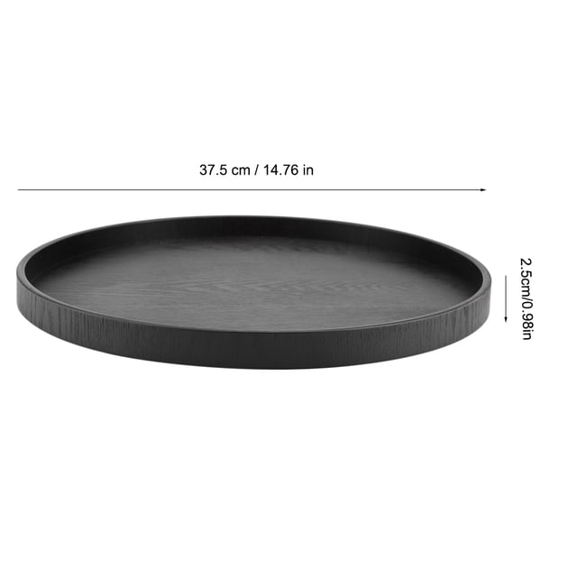 Tea Tray, Natural 37.5cm Wood Serving Tray, Wood Tea Tray, For Canteens For Restaurants
