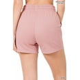 thumbnail image 4 of Zenana Women's Drawstring Casual Relaxed Sweat Jogger Bermuda Shorts with Pockets, 4 of 4