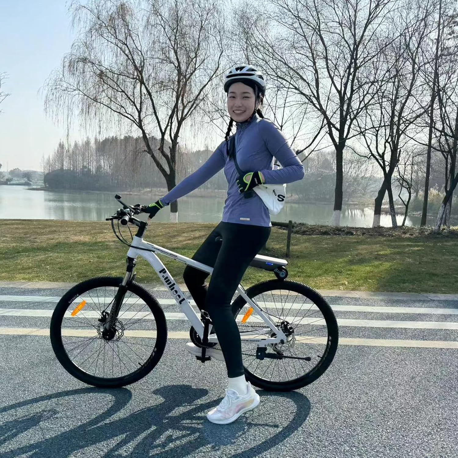Electric Bike Conversion Kit, Up to 31 Miles Range Pedal Assist for Mountain Bike and Road Bike,Wireless Control,12V 10AH Chargeable Battery,15.5Mph,30s Tool-Free Installation (Blue)