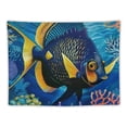 thumbnail image 5 of Orinice Blue Fish Corals Seaweeds Tapestry Wall Hanging Unique Style for Home Wall Decor Art Living Room Bedroom Apartment Farmhouse Dorm 40x30inch, 5 of 6