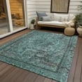 thumbnail image 6 of Addison Rugs Chantille Indoor/Outdoor Traditional Global Teal Washable Rectangle Rug, 10' x 14', 6 of 6