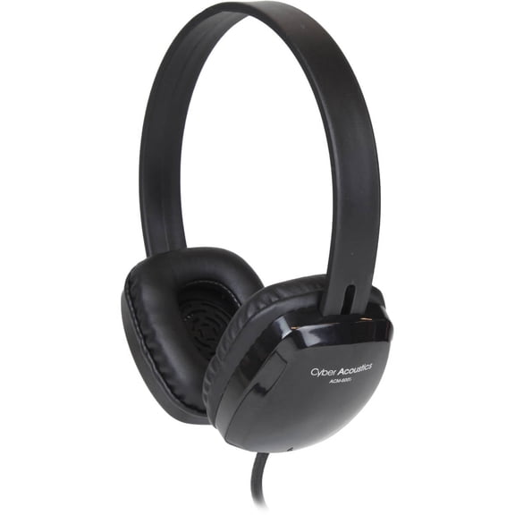Cyber Acoustics USB Stereo Headphones (ACM-6005) For PCs and Other USB Devices in The Office, Classroom or Home