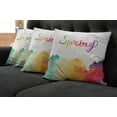 thumbnail image 2 of Ambesonne Saying Throw Pillow Cover 4 Pack, Spring Lettering, 24", Multicolor, 2 of 6