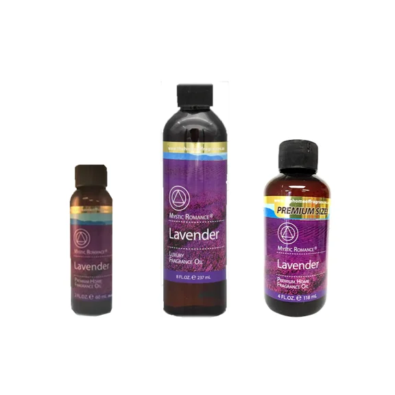 Mystic Romance Premium Home Fragrance Oil Scent LAVENDER SET 8FL  4FL 2FL.OZ 427 ML