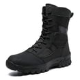 thumbnail image 1 of Botas militares para hombre, antideslizantes, de cuero, para uso exterior, estilo militar, 1 of 6
