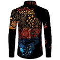 thumbnail image 4 of Camisa con botones para hombre nueva, camisas de manga larga con estampado africano Dashiki, ropa tradicional para parejas, ropa de calle de estilo étnico de hip hop, 4 of 5