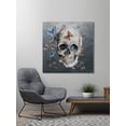 thumbnail image 3 of Parvez Taj "Tinted Happy Butterfly Skull" Painting Print on Wrapped Canvas, 3 of 7