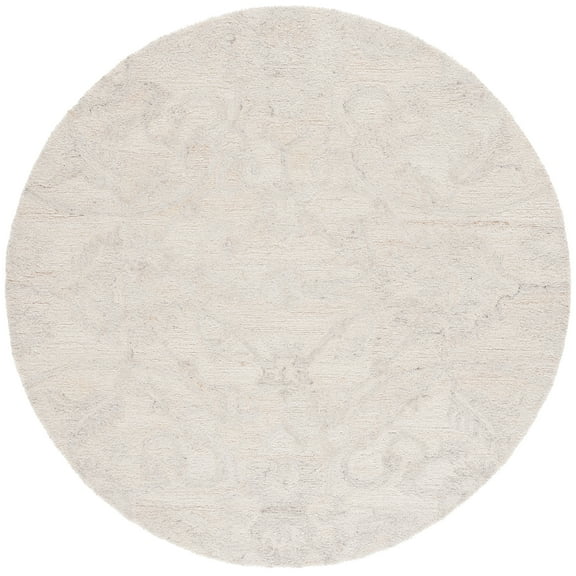 SAFAVIEH Anatolia Jamaar Floral Area Rug, Ivory, 6' x 6' Round
