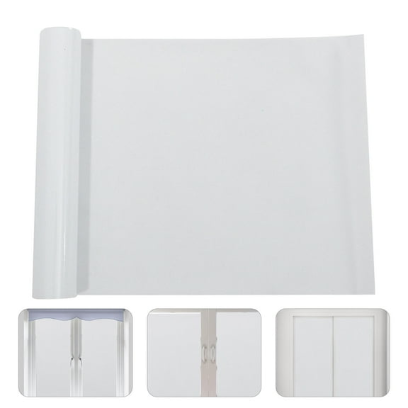 IDEANATEGRATE Frosted Glass Window Film Adhesive 1Set Rectangular PVC for Home Office Privacy 78.60 X 11.79 In