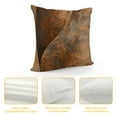 thumbnail image 4 of YINGXI  Throw Pillow Covers Case Brown Copper Old Rusty Metal High Resolution Orange Rustic Decorative Pillowcase Cushion Cover for Sofa Bedroom Car 24x24in, 4 of 5