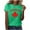 Green, variant on Canadian Maple Leaf Women's Casual Graphic Tees Crew Neck Script Funny Canada Day T-Shirt Flag Themed Shirts Red, XXXL