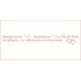 thumbnail image 1 of Meeting You was Fate, Becoming Your Friend was by Choice.. Vinyl Quote - Large - Red, 1 of 2