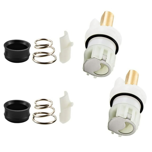 CSYANXING Faucet Stem Assembly Kit RP25513 Two Handle Brass Rubber Replacement Parts Leak Repair Easy Use