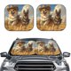 thumbnail image 2 of Balery Farm Corgi German Shepherd Parasol para parabrisas de coche de 2 piezas | Parasol plegable para parabrisas delantero de coche para la mayoría de sedanes-Large, 2 of 6