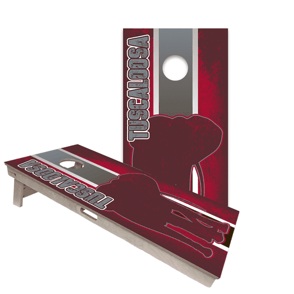 Skip's Garage | Tuscaloosa Backyard 2x4 Cornhole Board Set with Bags