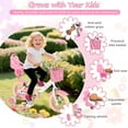 thumbnail image 3 of GLAF Flower Girls Bike for 3-9 Years Old Kids, 12 14 16 Inch Kids Bike with Training Wheels, Basket and Doll Seat, Children Bicycles with Coaster Brake, White, 3 of 10